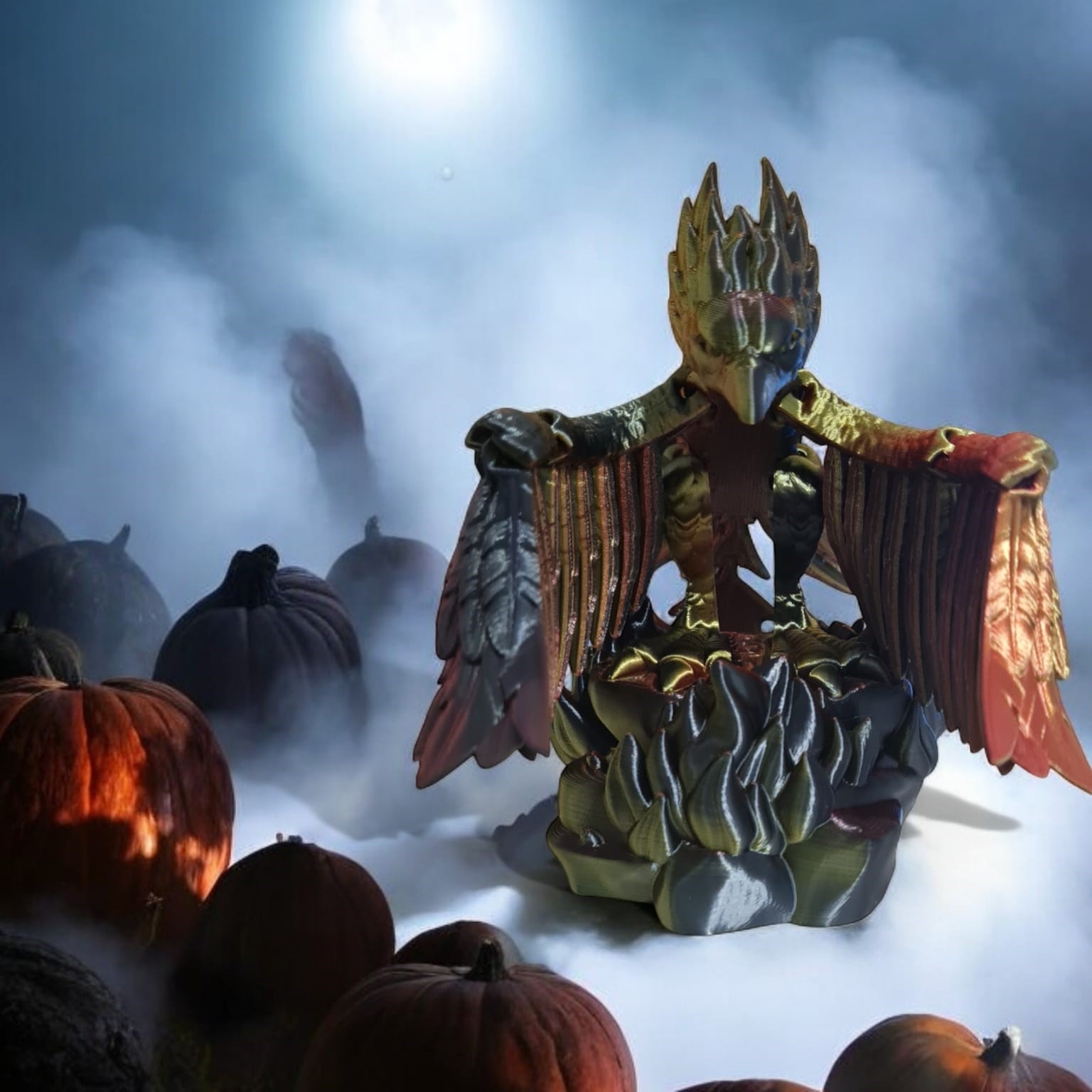 Articulated Phoenix with Stand